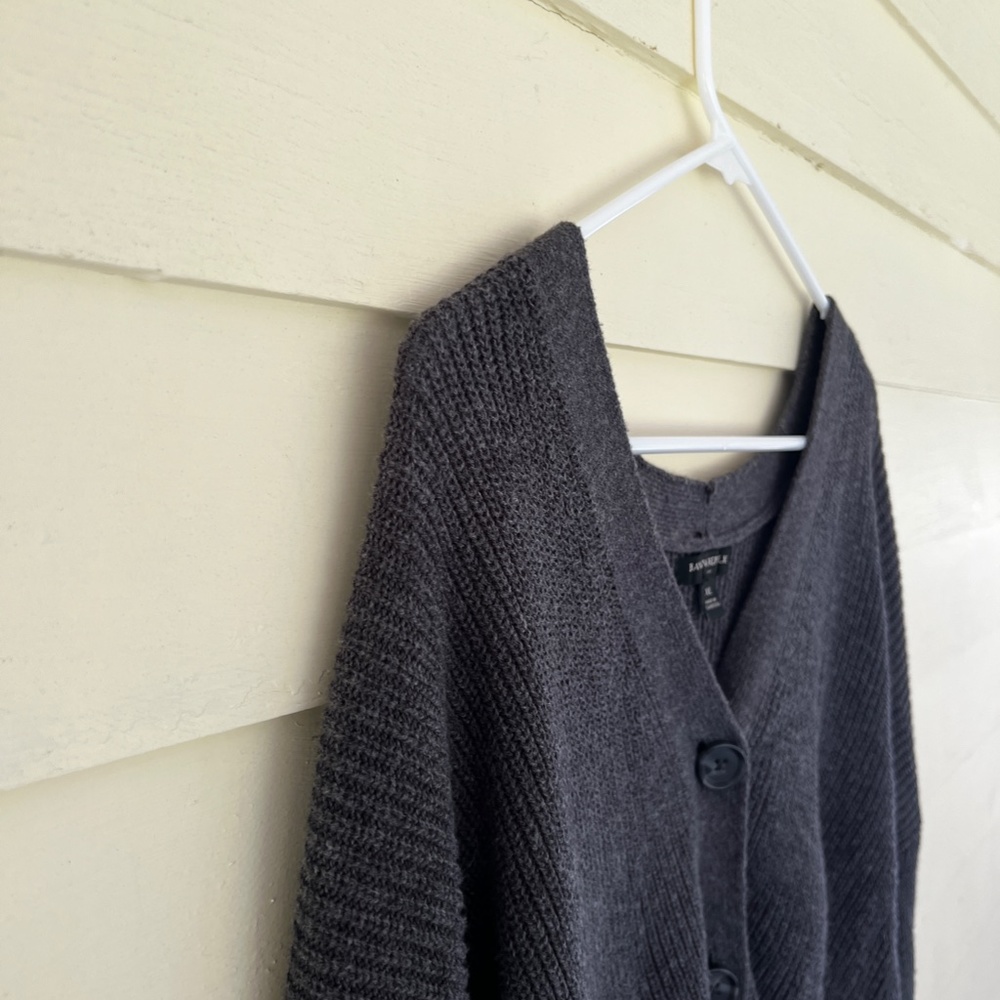 Banana Republic Women's Basic Gray Button-Up Card… - image 3